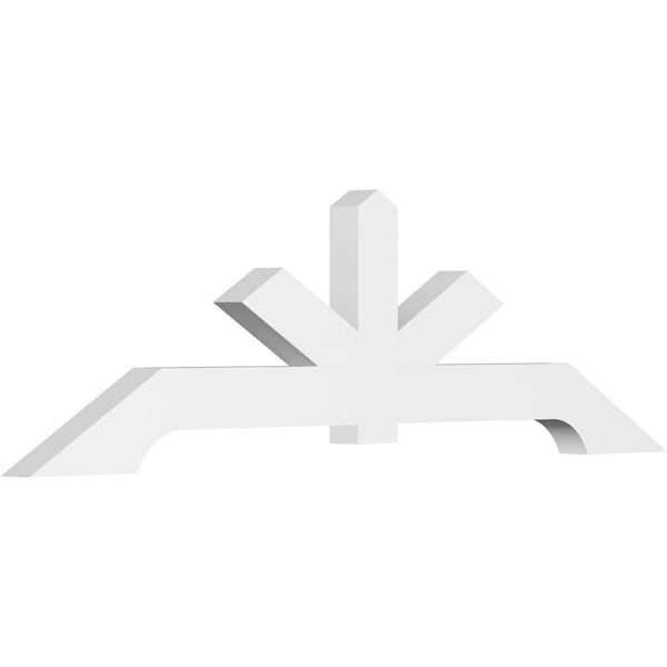 Ekena Millwork Vanguard Architectural Grade PVC Gable Bracket, 96"W x 28"H x 4"D x 6"F, 7/12 Pitch GBP096X28X0406VAN00 - main